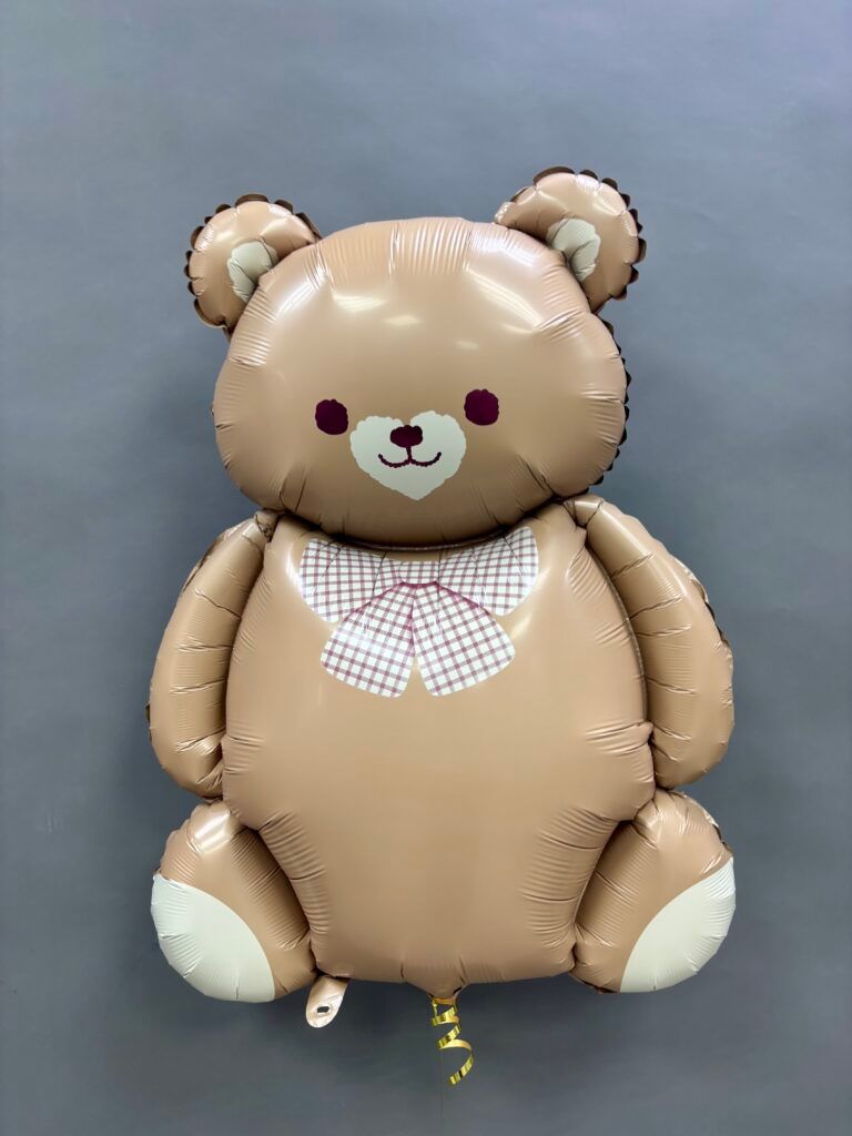 Шар фольгированный Мишка с бантом 90 см — фото 1
